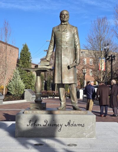 Sergey Eylanbekov’s sculpture of the sixth U.S. President John Quincy Adams at the John Quincy Adams Park, Quincy, MA.