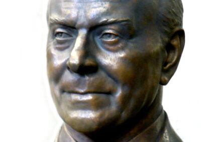 Bronze portrait-bust of former President Heydar Aliyev by Sergey Eylanbekov is unveiled at the Embassy of the Republic of Azerbaijan in Washington DC