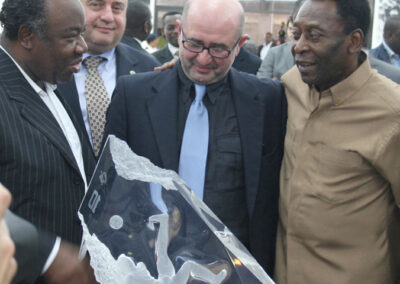 The African Cup of Nations soccer tournament took place in Libreville, Gabon, in February 2012. The Republic of Gabon and the United States Sports Academy honored soccer legend Pelé during the dedication of the country’s new national stadium in Libreville on Thursday, Feb. 9, 2012.