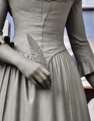 Sculpted by Sergey Eylanbekov, this statue honors Abigail Adams; Second First Lady of the United States; The wife and closest collaborator of President John Adams; A pioneering advocate for women’s rights.