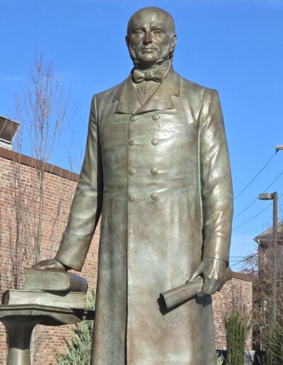 Sergey Eylanbekov’s sculpture of the sixth U.S. President John Quincy Adams at the John Quincy Adams Park, Quincy, MA.