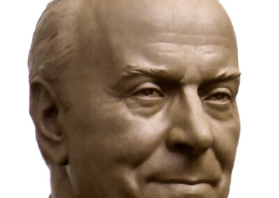 Bronze portrait-bust of former President Heydar Aliyev by Sergey Eylanbekov is unveiled at the Embassy of the Republic of Azerbaijan in Washington DC