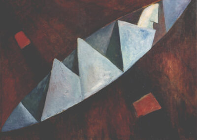 Mixed Media resting-man-in-the-boat
