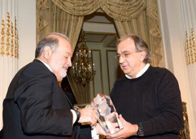 On December 12, 2012, a sculpture by Sergey Eylanbekov was presented to Carlos Slim at the Dwight D. Eisenhower Global Awards Gala by the Business Council for International Understanding (BCIU)