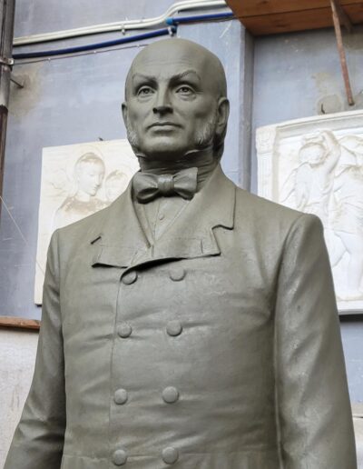 Sergey Eylanbekov’s sculpture of the sixth U.S. President John Quincy Adams at the John Quincy Adams Park, Quincy, MA.