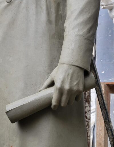 Sergey Eylanbekov’s sculpture of the sixth U.S. President John Quincy Adams at the John Quincy Adams Park, Quincy, MA.