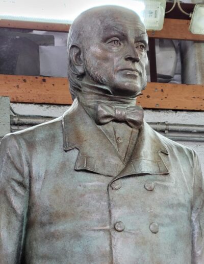 Sergey Eylanbekov’s sculpture of the sixth U.S. President John Quincy Adams at the John Quincy Adams Park, Quincy, MA.