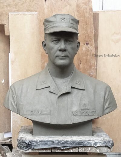 Gen-Rand-bust-work-in-clay ©SergeyEylanbekov: All Rights Reserved
