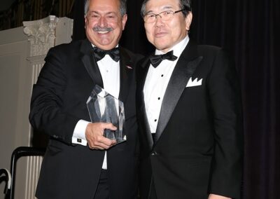 The Business Council for International Understanding presented the sculptures by Sergey Eylanbekov to honor The Dow Chemical Company Chairman and CEO Andrew Liveris and Singapore Airlines CEO Goh Choon Phong with the 2016 Dwight D. Eisenhower Global Awards