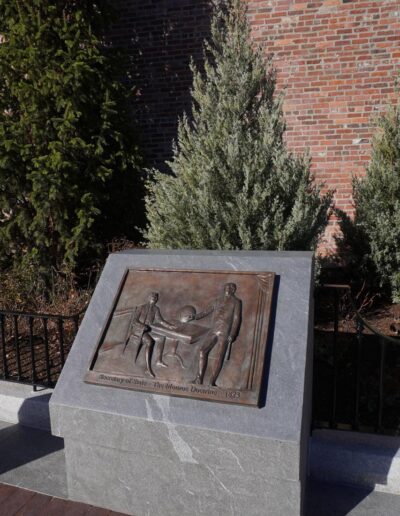 Sergey Eylanbekov’s sculpture of the sixth U.S. President John Quincy Adams at the John Quincy Adams Park, Quincy, MA.