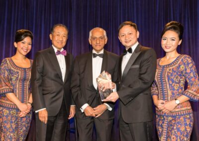 The Business Council for International Understanding presented the sculptures by Sergey Eylanbekov to honor The Dow Chemical Company Chairman and CEO Andrew Liveris and Singapore Airlines CEO Goh Choon Phong with the 2016 Dwight D. Eisenhower Global Awards