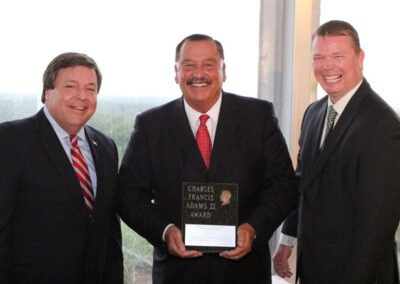 Quincy Parks Conservancy and Honorary Chairman Mayor Thomas P. Koch honored Majority House Leader Ron Mariano with the First Annual Charles Francis Adams II Award.