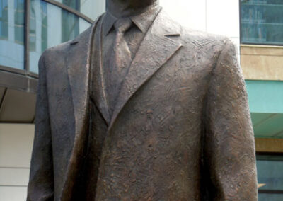 Monument to President Heydar Aliyev, Azerbaijan Diplomatic Academy (ADA), Baku, Azerbaijan