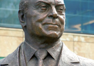 Monument to President Heydar Aliyev, Azerbaijan Diplomatic Academy (ADA), Baku, Azerbaijan