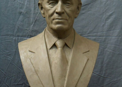 Portrait busts of Mayor John Bourne and Mayor Keith Summey of North Charleston, SC