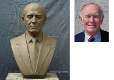 Portrait busts of Mayor John Bourne and Mayor Keith Summey of North Charleston, SC